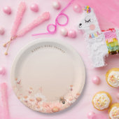 オーバビーバビシャワー紙プレート ペーパープレート (パーティー)