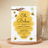 オーバビービーテーマベビーシャワー招待状 招待状