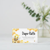 オーバビーベイビーバビーブーシャワーおむつラッフル エンクロージャーカード (スタンド正面)