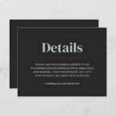 オーバミニマルル結婚エンクロージャ 招待状 (正面/裏面)