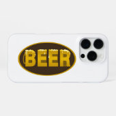 オーバルのビールジョッキ iPhoneケース (裏面横)