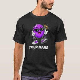 オーバルの名入れ&カスタムテキスト Tシャツ