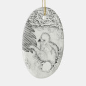 オーバルイーグルオーナメント大切SWFL E14 セラミックオーナメント (右)