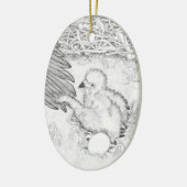 オーバルイーグルオーナメント大切SWFL E14 セラミックオーナメント (左)
