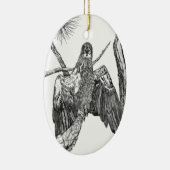 オーバルイーグルオーナメントE15ホームスウォルヘラルディックポーズ セラミックオーナメント (右)