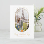 オーバルエフェクトオレンジハートハッピーバレンタインデー セーブザデート (スタンド正面)