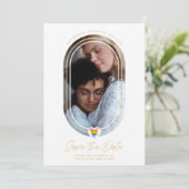 オーバルエフェクトプライドハートLGBTレズビアンゲイ結婚ズ セーブザデート (スタンド正面)