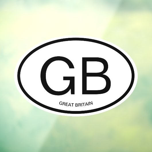 オーバルカスタムカントリーコード略語車 ウィンドウサイン (シート3)