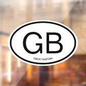 オーバルカスタムカントリーコード略語車 ウィンドウサイン (シート2)