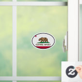 オーバルカリフォルニア州旗のウィンドウの固定 ウィンドウサイン (ホーム)