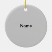 オーバルシルバーカドゥセウスRNナース セラミックオーナメント (裏面)