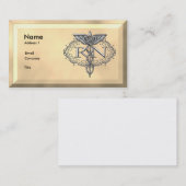 オーバルシルバーRNナース 名刺 (正面/裏面)