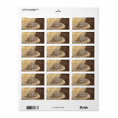 オーバルダイヤモンドリングや輪バラ結婚ズサンキューメッセージカード ラベル (フルシート)