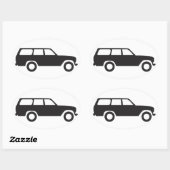 オーバルトヨタランドクルーザー60シリーズアイコンシール 楕円形シール (シート)