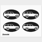 オーバルトヨタランドクルーザー60シリーズアイコンシールB 楕円形シール (シート)