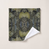 オーバルバンド瑪瑙ジェムストーン4部模様 バスタオルセット (ウォッシュタオル)