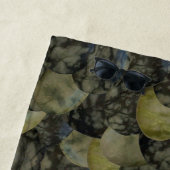 オーバルバンド瑪瑙ジェムストーン4部模様 ビーチタオル (インサイチュ)