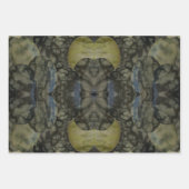 オーバルバンド瑪瑙ジェムストーン4部模様 ラッピングペーパーシート (正面2)