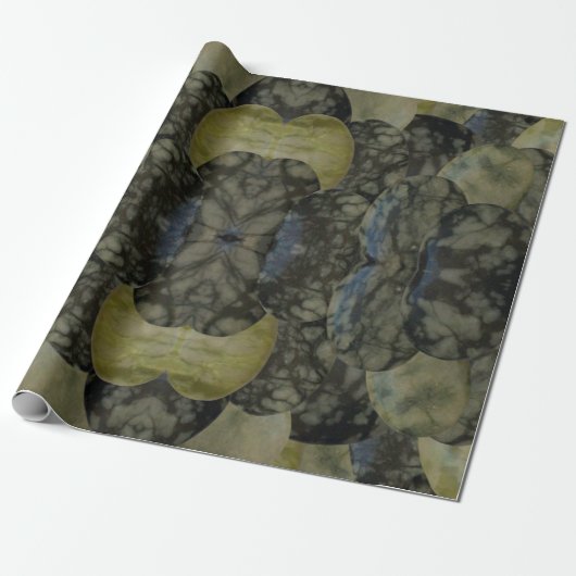 オーバルバンド瑪瑙ジェムストーン4部模様 ラッピングペーパー (アンロールド)