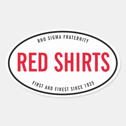 オーバルバンパーステッカー 楕円形シール (正面)