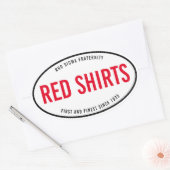 オーバルバンパーステッカー 楕円形シール (封筒)