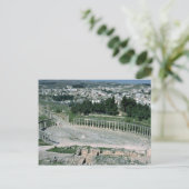 オーバルピアザ、古代デカポリス市ジャラシュ、ヨルダン ポストカード (スタンド正面)