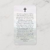 オーバルフォトゴルファー記念祈りの言葉カード コーリングカード (裏面)