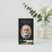 オーバルフォトゴルフコース記念祈りの言葉カード コーリングカード (スタンド正面)