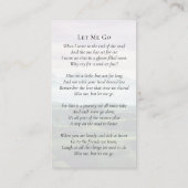 オーバルフォトゴルフ場葬儀記念カード コーリングカード (裏面)