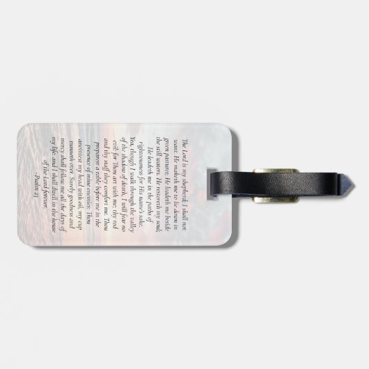 オーバルフォトサンセット海メモリアル ラゲッジタグ (裏面横)