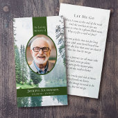 オーバルフォトフォレスト葬儀記念カード コーリングカード