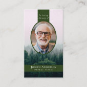 オーバルフォトフォレスト記念祈りの言葉カード コーリングカード (正面)