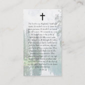 オーバルフォトフォレスト記念祈りの言葉カード コーリングカード (裏面)