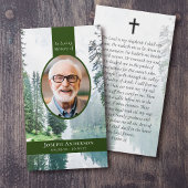 オーバルフォトフォレスト記念祈りの言葉カード コーリングカード