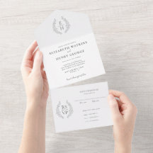 オーバルフォーマルリースモノグラム白黒結婚ズ