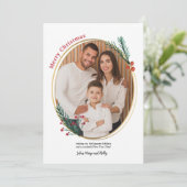 オーバルフレーム写真ホリデーカード シーズンカード (スタンド正面)