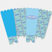 オーバルブルーポップコーンの箱 フェイバーボックス (見開き)