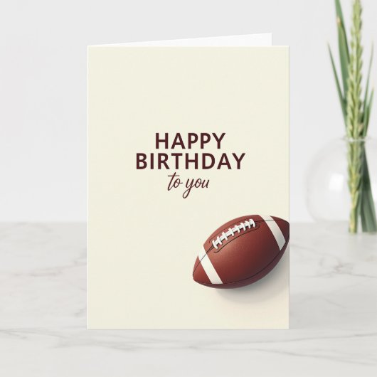 オーバルボール 誕生日カード カード (正面)