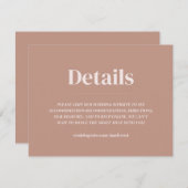 オーバルミニマルのエンク結婚ロージャ招待状 招待状 (正面/裏面)