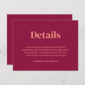 オーバルミニマルのエンク結婚ロージャ招待状 招待状 (正面/裏面)