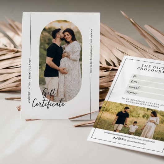 オーバルモダンアーチ写真ギフト券