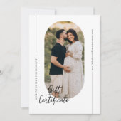 オーバルモダンアーチ写真ギフト券 (正面)