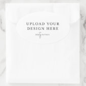 オーバルラベル - 4.5" x 2.7" 楕円形シール (バッグ)