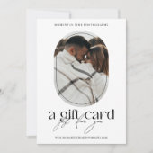 オーバル写真モダンギフト券 (正面)