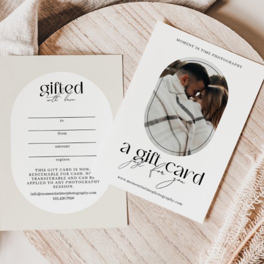 オーバル写真モダンギフト券