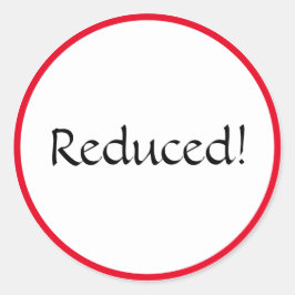 オーバル減らステッカー ラウンドシール