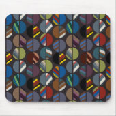 オーバル男らしストライプのハーフ マウスパッド (正面)