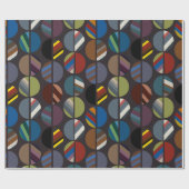 オーバル男らしストライプのハーフ ラッピングペーパー (フラット)