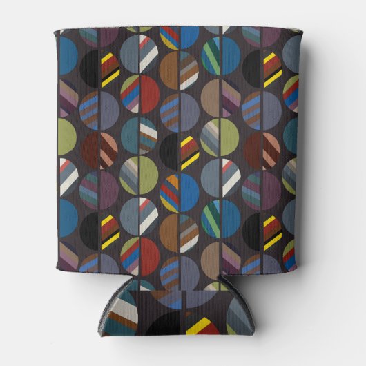 オーバル男らしストライプのハーフ 缶クーラー (正面)