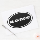 オーバル素晴らしステッカー 楕円形シール (封筒)